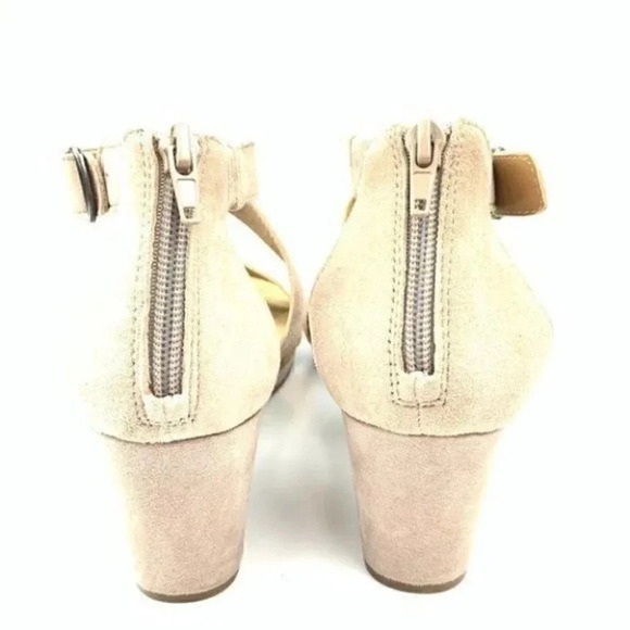 Lucky brand wedges size 6 36 Kenadee taupe suede - Picture 4 of 12